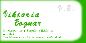 viktoria bognar business card