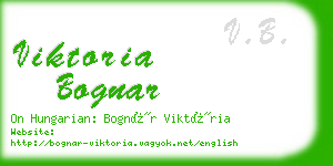 viktoria bognar business card